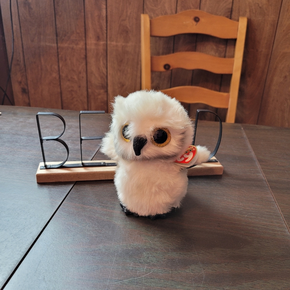 Ty Beanie Boos Austin the Owl plush toy - Picture 2 of 8